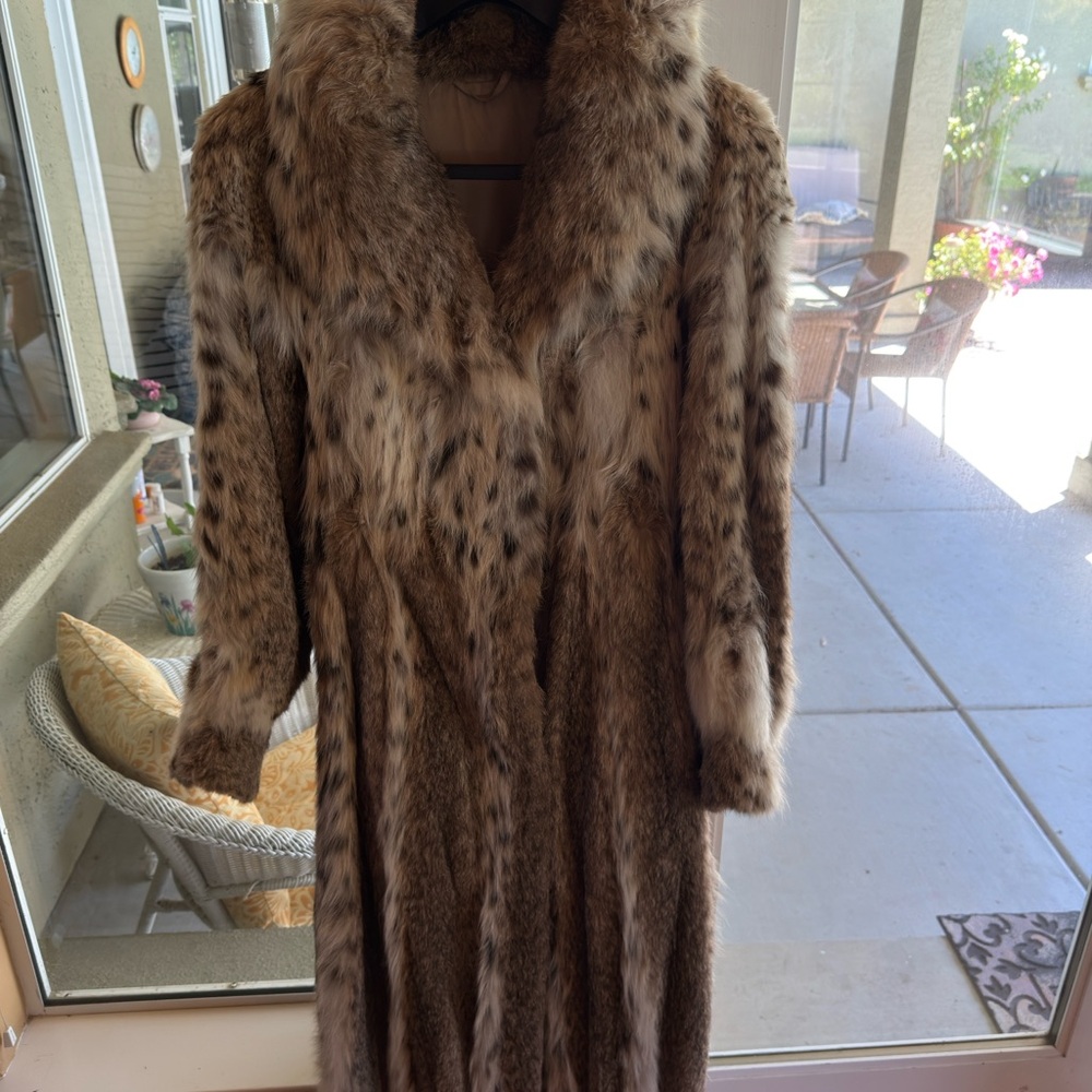Russian lynx Fur Coat - Brown